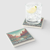 zion National Park Untersetzer (Seitenansicht)