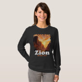 Zion National Park US Trail Explore Utah Camping H T-Shirt (Vorne ganz)