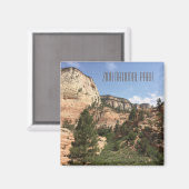Zion National Park USA Magnet (Vorderseite/Rückseite)