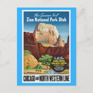 Zion National Park,Utah Amerika Reise Postkarte