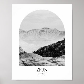 Zion National Park Utah Arch Foto Print Poster