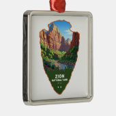 Zion National Park Utah Arrowhead Ornament Aus Metall (Rechts)