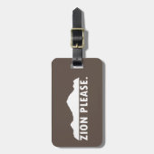 Zion National Park Utah Bitte Gepäckanhänger (Vorderseite vertikal)