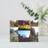 Zion National Park, Utah, Collage Postcard Postkarte (Stehend Vorderseite)
