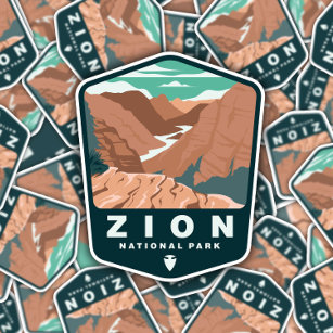 Zion National Park Utah   Die Aufkleber