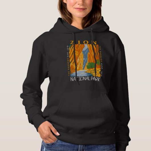 Zion National Park Utah Die Pfeile beunruhigt Hoodie (Vorderseite)