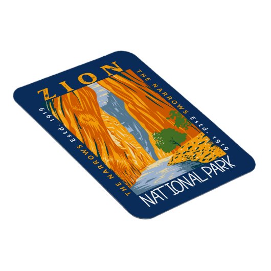 Zion National Park Utah Die Pfeile beunruhigt Magnet (Rechte Seite)