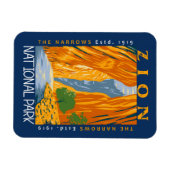 Zion National Park Utah Die Pfeile beunruhigt Magnet (Horizontal)