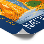 Zion National Park Utah Die Pfeile beunruhigt Poster (Ecke)