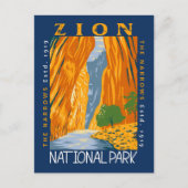Zion National Park Utah Die Pfeile beunruhigt Postkarte (Vorderseite)