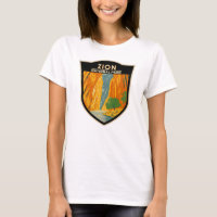 Zion National Park Utah Die Pfeile Vintag T-Shir