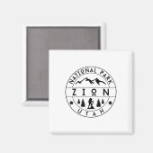 Zion National Park Utah Hiker Nature Hiking Outdoo Magnet (Vorderseite/Rückseite)