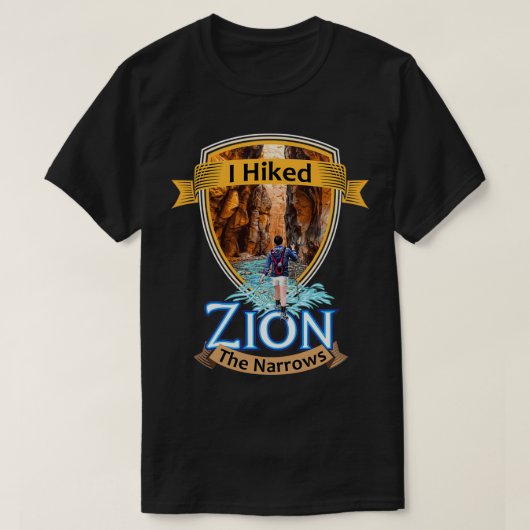 Zion National Park Utah I Hikte die Pfeile Retro T-Shirt (Design vorne)