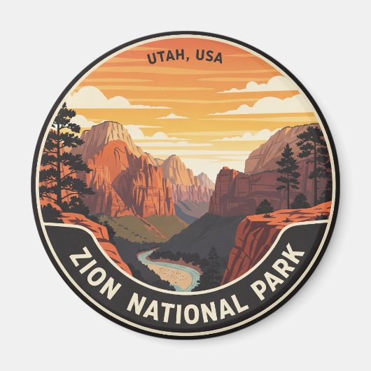 Zion National Park Utah Magnet (Vorne)