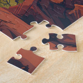 Zion National Park Utah Moab Canyon Retro Puzzle (Seite)
