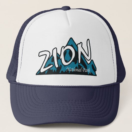 Zion National Park Utah Mountains Truckerkappe (Vorderseite)