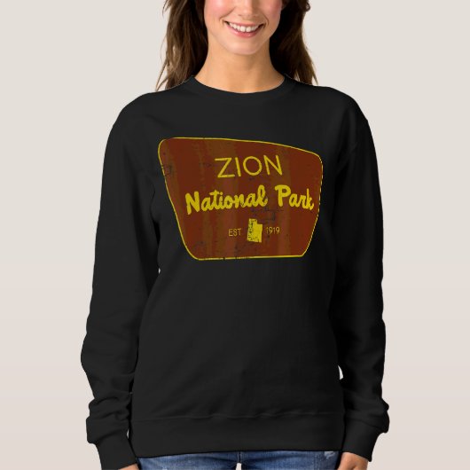 Zion National Park Utah Natur gestört Sweatshirt (Vorderseite)