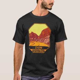 Zion National Park Utah Pine Creek Canyon Vintag T-Shirt
