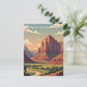 Zion National Park Utah Postkarte (Stehend Vorderseite)
