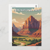Zion National Park Utah Postkarte (Vorne/Hinten)