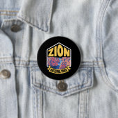Zion National Park Utah Retro Button (Beispiel)