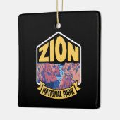 Zion National Park Utah Retro Keramikornament (Links)