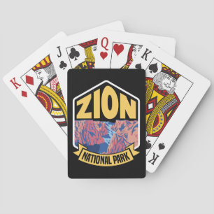 Zion National Park Utah Retro Spielkarten