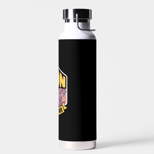 Zion National Park Utah Retro Trinkflasche (Links)