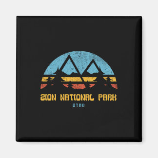 Zion National Park Utah Retro Vintage Wander-Gesch Magnet