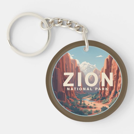 Zion National Park Utah Schlüsselanhänger (Vorderseite)