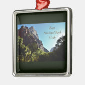 Zion National Park Utah Silbernes Ornament (Links)