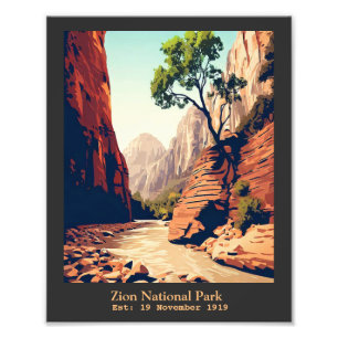 Zion National Park Utah The Narrows Fotodruck