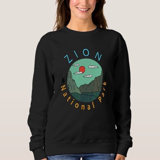 Zion National Park Utah Tourist Reisende Wanderer Sweatshirt (Vorderseite)