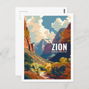 Zion National Park Utah USA National Park Postkarte