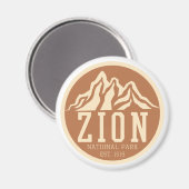 Zion National Park Utah USA Outdoor Retro Magnet (Vorderseite/Rückseite)