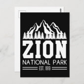 Zion National Park Utah USA Outdoor Wandern Postkarte (Vorne/Hinten)
