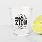 Zion National Park Utah USA Outdoor Wandern Schnapsglas (Vorderseite)