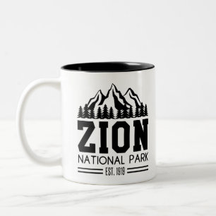 Zion National Park Utah USA Outdoor Wandern Zweifarbige Tasse