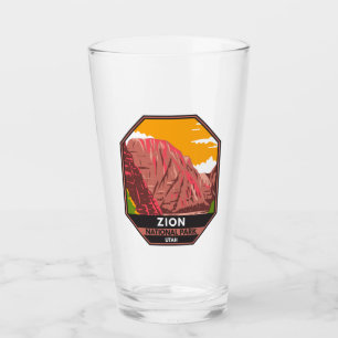 Zion National Park Utah Vintag Glas
