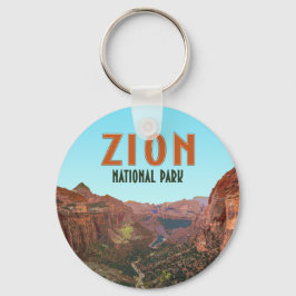Zion National Park Utah Vintag Schlüsselanhänger