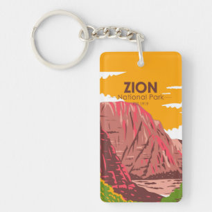 Zion National Park Utah Vintage Schlüsselanhänger
