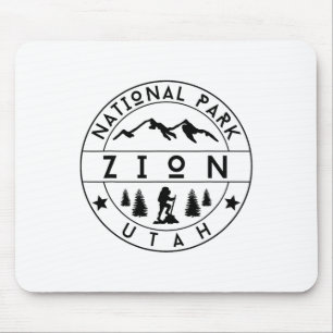 Zion National Park Utah Wanderer Natur Wandern Out Mousepad