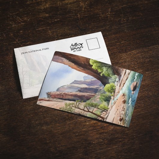 Zion National Park Utah Watercolor Einladung