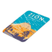 Zion National Park Utah Zion Canyon Road Vintag Magnet (Linke Seite)