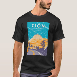Zion National Park Utah Zion Canyon Road Vintage T-Shirt