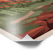 Zion National Park Vintag Fotodruck (Ecke)