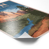 Zion National Park Vintag Fotodruck (Ecke)