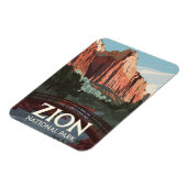 Zion National Park Vintag Magnet (Linke Seite)