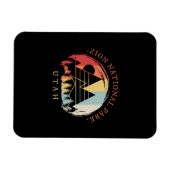 Zion National Park Vintag Magnet (Horizontal)