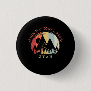 Zion National Park Vintage Button